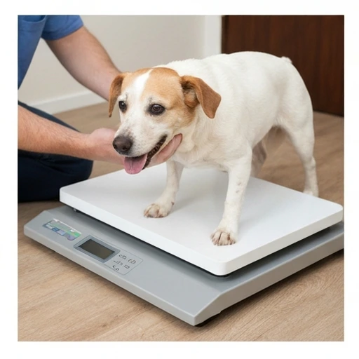 Veterinarian examining a dog