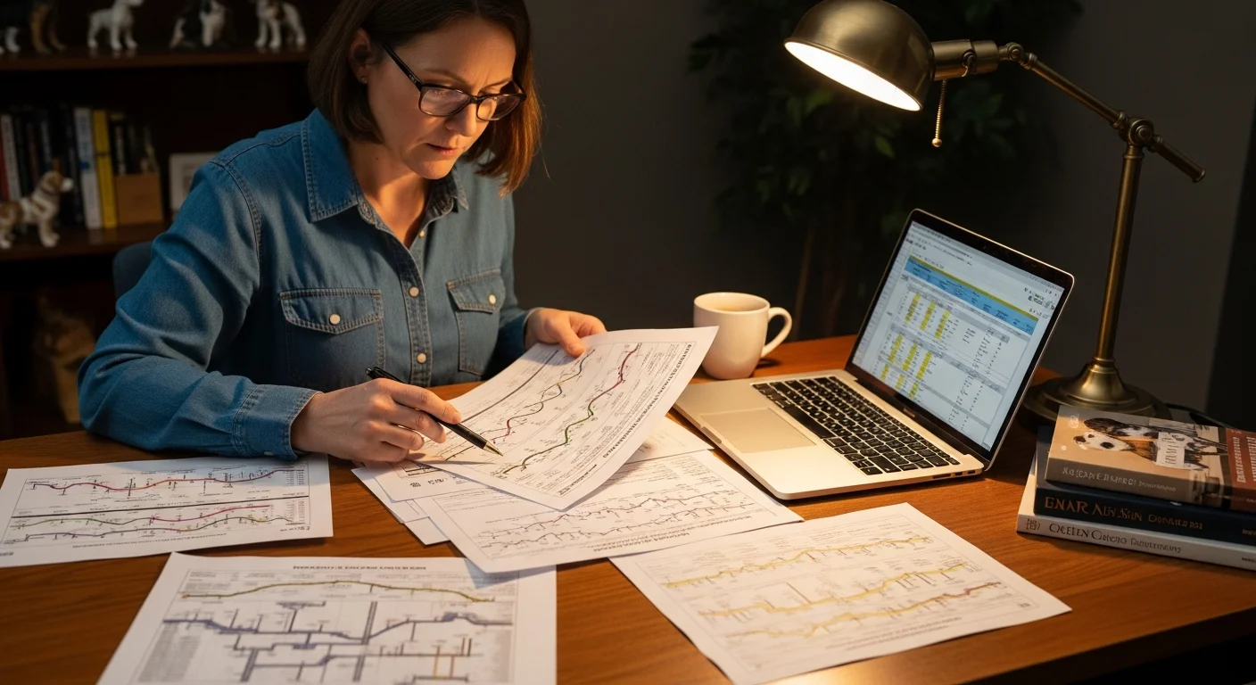 Breeder analyzing genetic diversity data