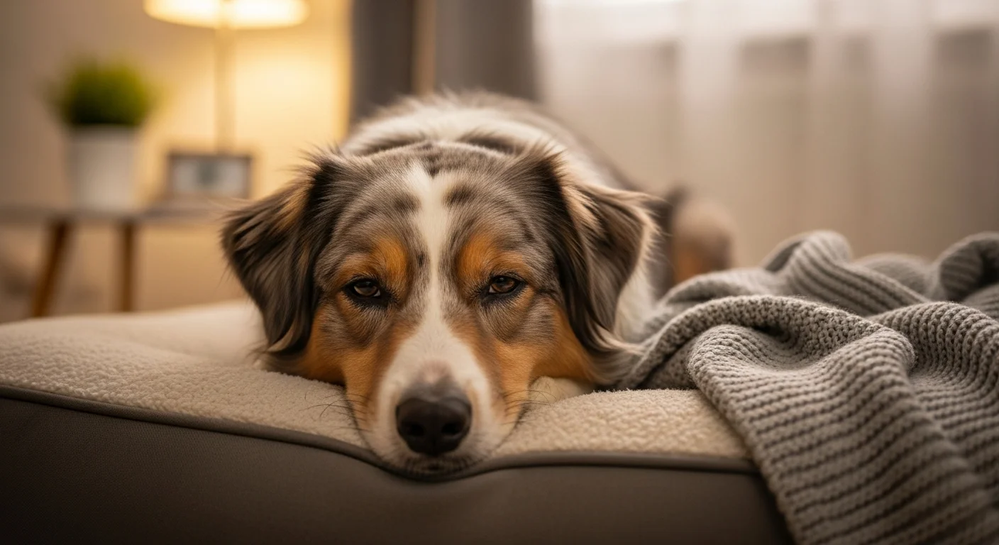 Dog showing signs of thyroid disease
